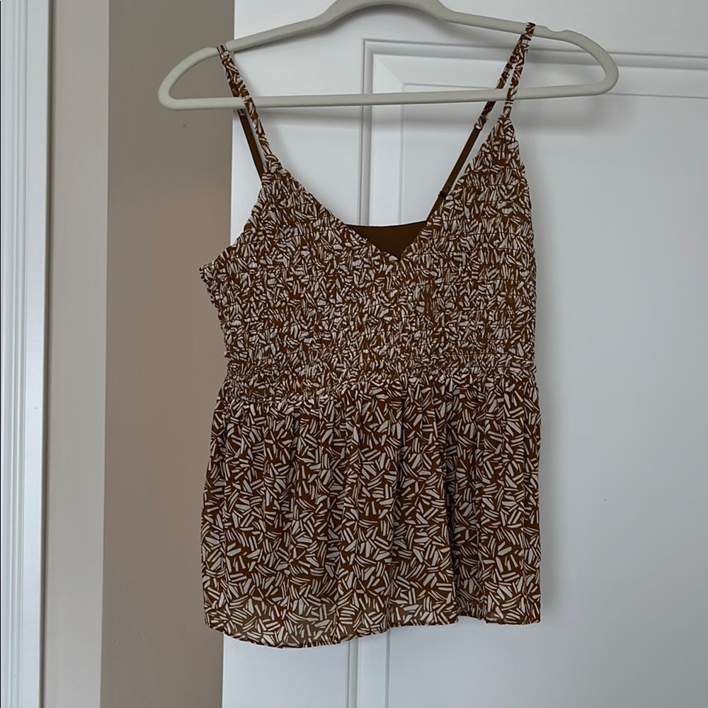 Old Navy Brown peplum top